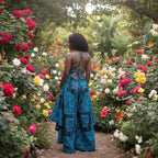 Robe dos nu en pagne